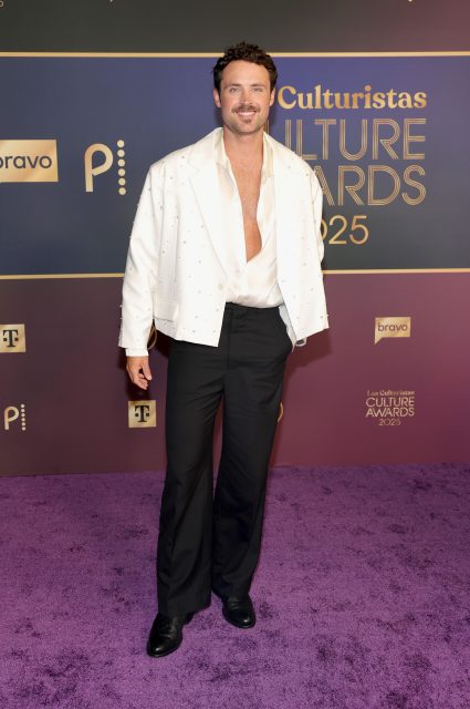 Dylan Efron attends Las Culturistas Culture Awards at The Orpheum Theatre on July 17, 2025 in Los Angeles, California. 
