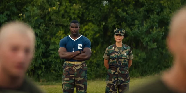 (L-R) Cedrick Cooper and Ana Ayora in ‘Boots’
