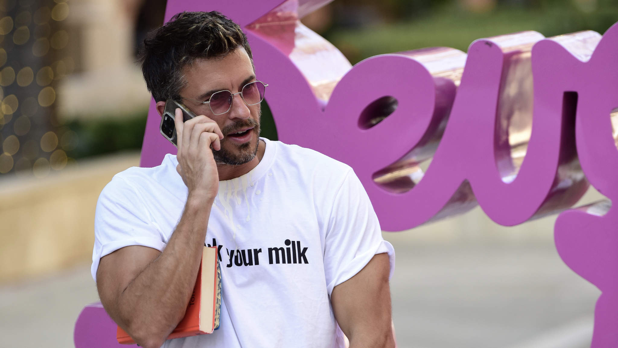 LOS ANGELES, CA - AUGUST 20: Jonathan Bailey is seen on August 20, 2025 in Los Angeles, California. (Photo by MEGA/GC Images)