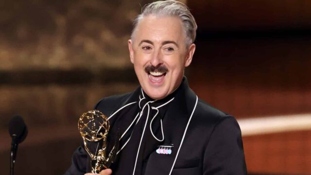 Alan Cumming accepts the Outstanding Reality Competition Program award for "The Traitors" onstage during the 77th Primetime Emmy Awards at Peacock Theater on September 14, 2025 in Los Angeles, California.