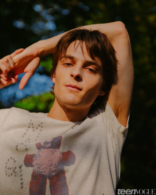 Portraits of actor Corey Fogelmanis photographed one golden evening in Central Park for Teen Vogue.