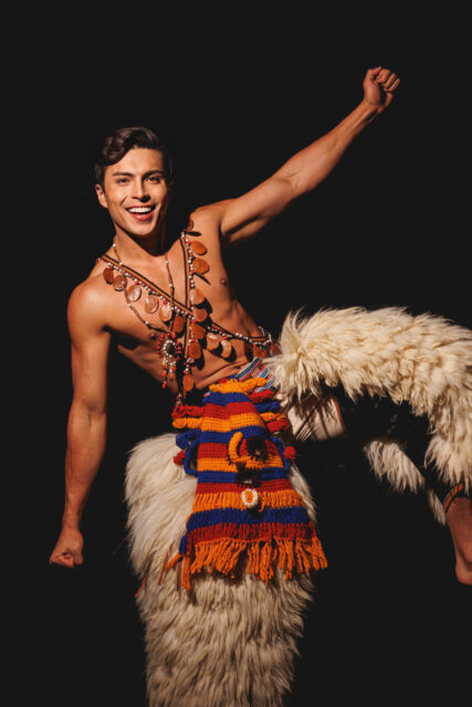 The men of Mister Global 2025 dressed in costume celebrating their unique cultural heritage.