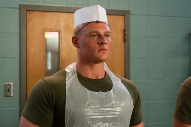 Brandon Tyler Moore as Cody Bowman in Episode 106 of Boots. Cr. Patti Perret/Netflix © 2024