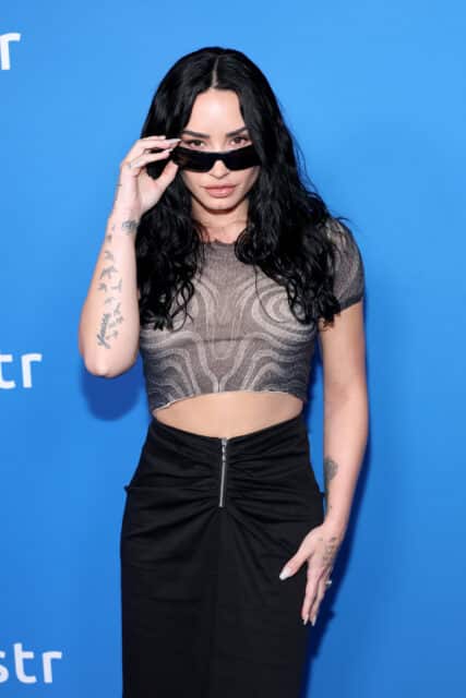 Demi Lovato attends MISTR's National PrEP Day at The Abbey on October 09, 2025 in West Hollywood, California.