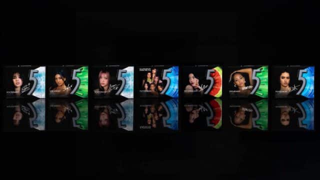 Katseye with 5 Gum