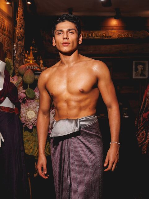 Mr. Paraguay wrapped in the elegance of Isan Thai silk for Mister Global, 2025
