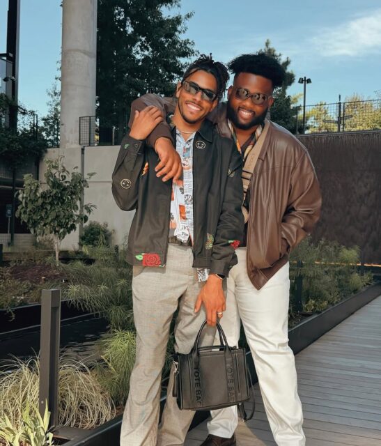 Jordan Taylor Capers (front) and Chad Capers (back). (Photo courtesy of the Capers)