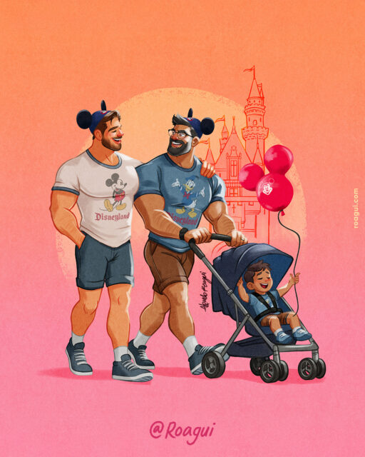 Illustrator Alfredo Roagui discusses fantasy, mermen, queer masculinity, and turning pin-up inspired muscle men into warm, romantic works of art.