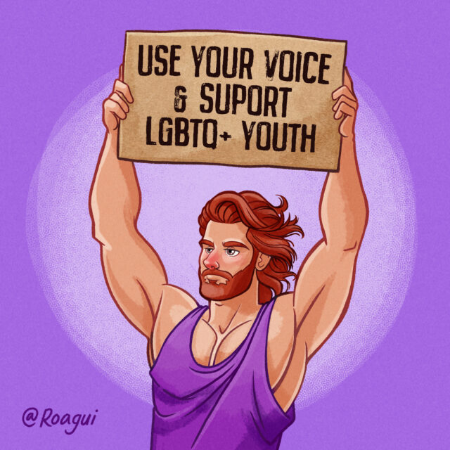 Illustrator Alfredo Roagui discusses fantasy, mermen, queer masculinity, and turning pin-up inspired muscle men into warm, romantic works of art.