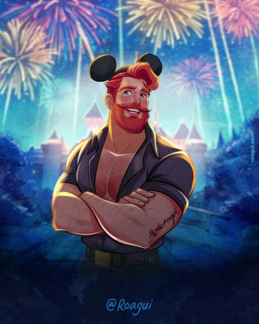 Illustrator Alfredo Roagui discusses fantasy, mermen, queer masculinity, and turning pin-up inspired muscle men into warm, romantic works of art.