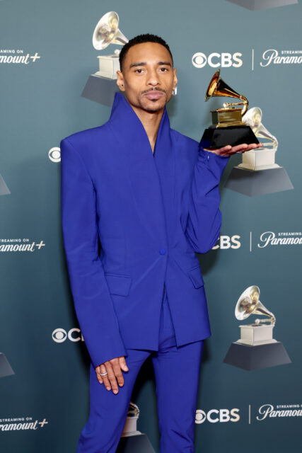 Durand Bernarr, winner of the Best Progressive R&B Album for “BLOOM”, poses in the press room during the 68th GRAMMY Awards at Crypto.com Arena on February 01, 2026 in Los Angeles, California.