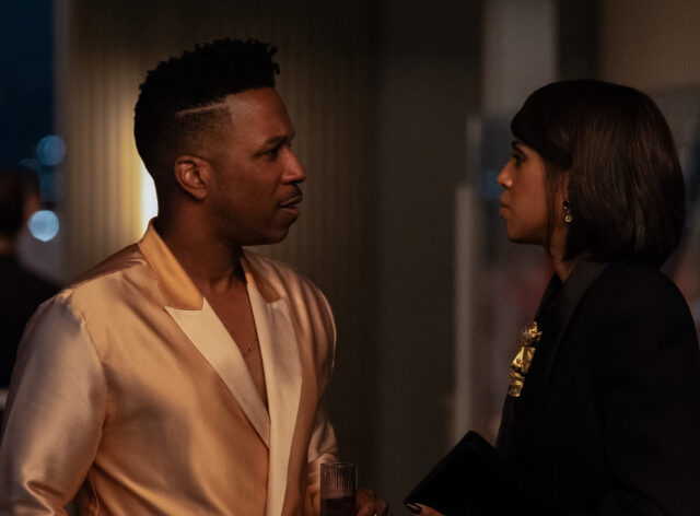 Leslie Odom Jr and Kerry Washington in 'Imperfect Women.'