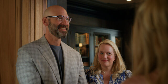Corey Stoll and Elisabeth Moss in 'Imperfect Women.'