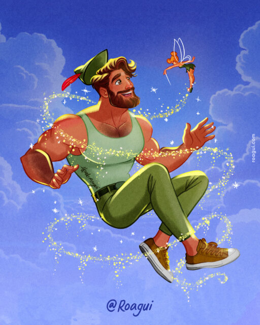 Illustrator Alfredo Roagui discusses fantasy, mermen, queer masculinity, and turning pin-up inspired muscle men into warm, romantic works of art.