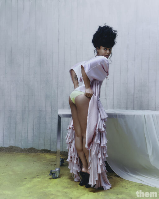 Myha’la talks queer roles, fandom culture, and her creative projects beyond 'Industry' in a candid Them interview.