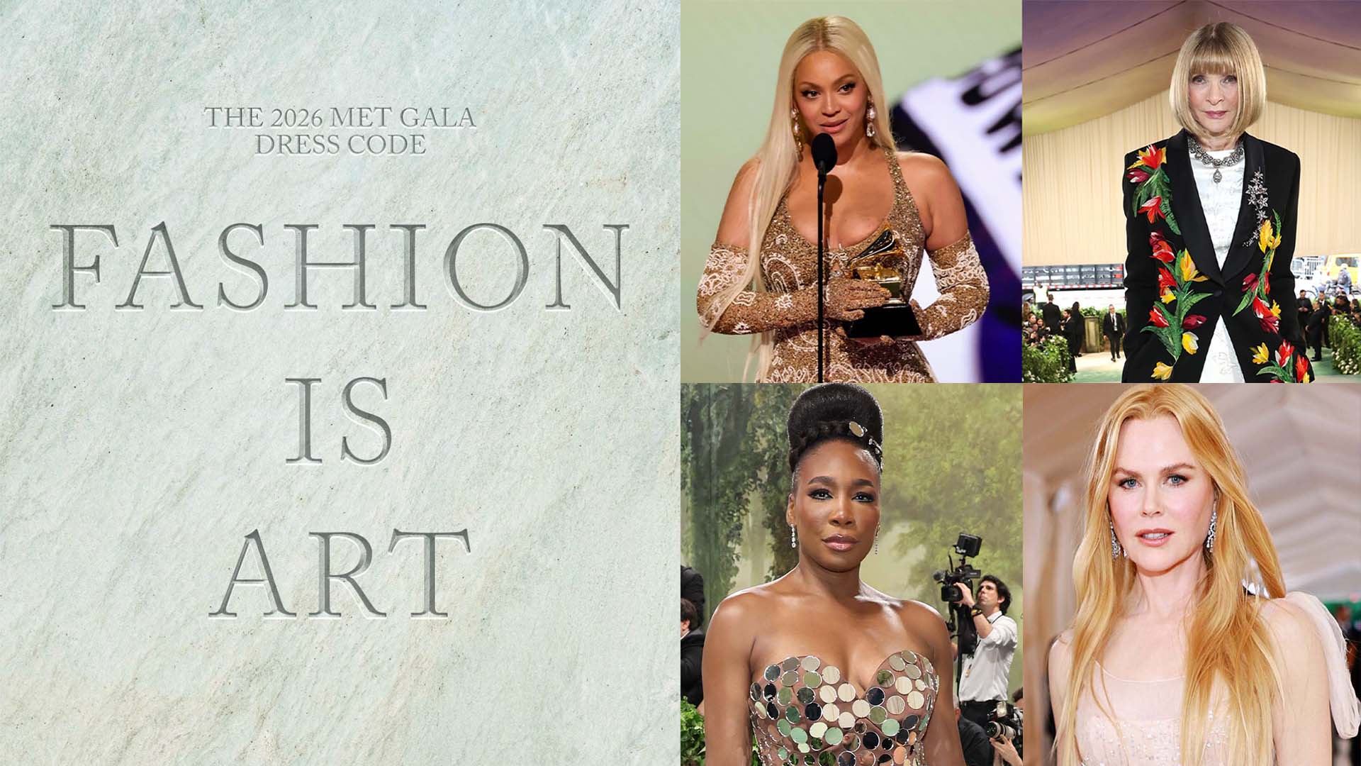 The 2026 Met Gala theme, “Fashion Is Art,” teases bold red carpet moments as Beyoncé returns as co-chair for the Costume Institute’s “Costume Art” exhibit.