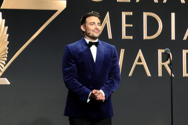 Host Jonathan Bennett speaks onstage during the 37th Annual GLAAD Media Awards at The Beverly Hilton on March 05, 2026 in Beverly Hills, California.