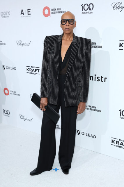 RuPaul attends Elton John AIDS Foundation's 34th Annual Academy Awards Viewing Party on March 15, 2026 in West Hollywood, California.
