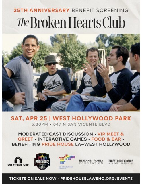‘The Broken Hearts Club’ marks 25 years with a West Hollywood screening, cast reunion and live talk with Billy Porter and Zach Braff.