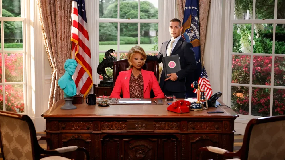 RuPaul stars as a president in “Stop That Train!,” a drag-fueled action comedy with Drag Race favorites and a wild disaster twist.