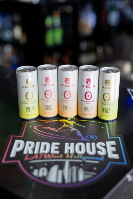 Giesen 0% Spritz at Pride House LA-West Hollywood World Cup Kickoff Weekend.
