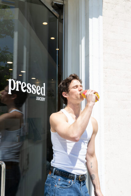 Brandon Flynn discusses Pride, authenticity, mental health, queer visibility and why supporting GLITS mattered in his Pressed campaign.
