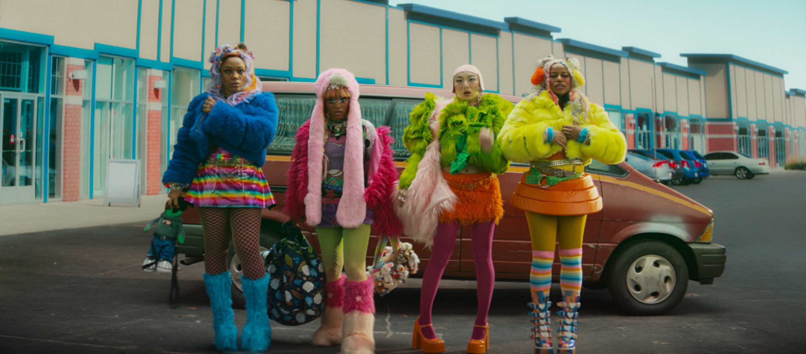 Exclusive: I Love Boosters Makeup Director Jeremy Dell reveals the drag influences, Keke Palmer’s cult-worthy look, and the film’s camp aesthetic.