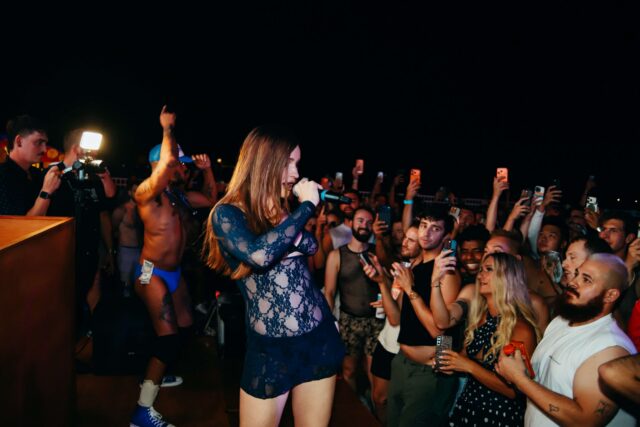 Kim Petras performing during Carnival at Crown & Anchor