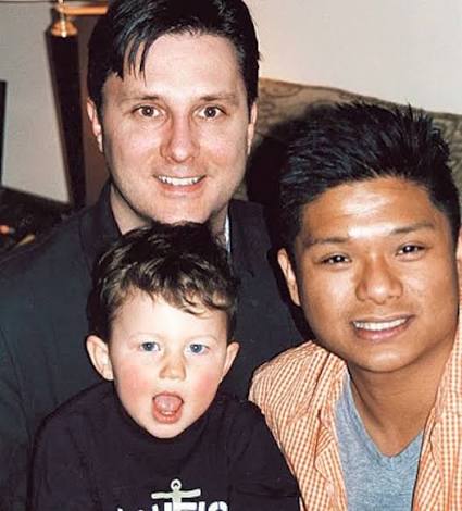 Daniel Brandhorst and store manager Ronald Gamboa were returning home to California with their adopted three-year-old son, David
