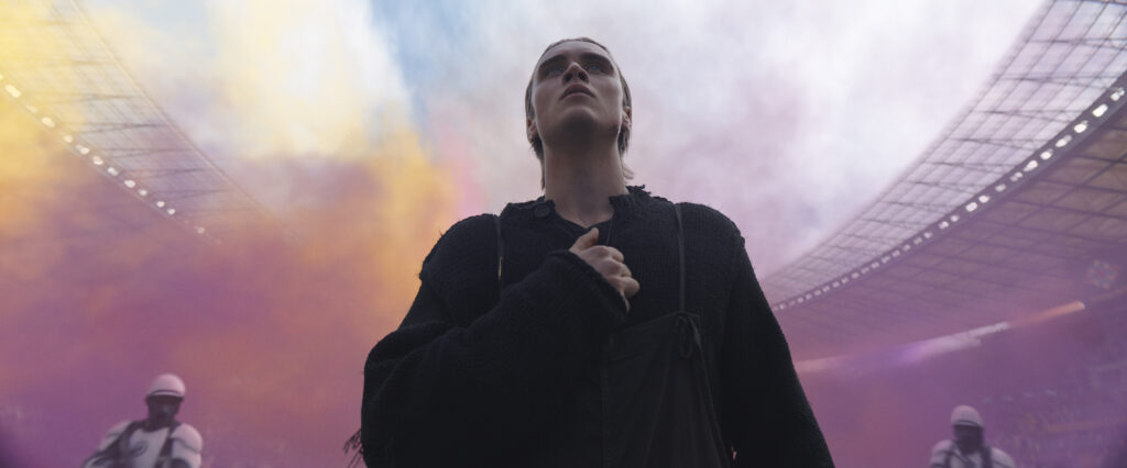 Joseph Zada as Haymitch Abernathy in The Hunger Games: Sunrise on the Reaping. Photo Credit: Courtesy of Lionsgate